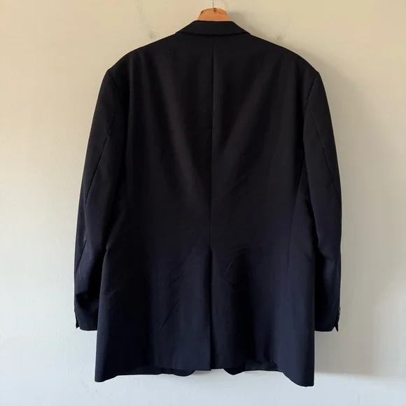 Vintage Polo University Club By Ralph Lauren Wool Blazer Mens Large Blue USA